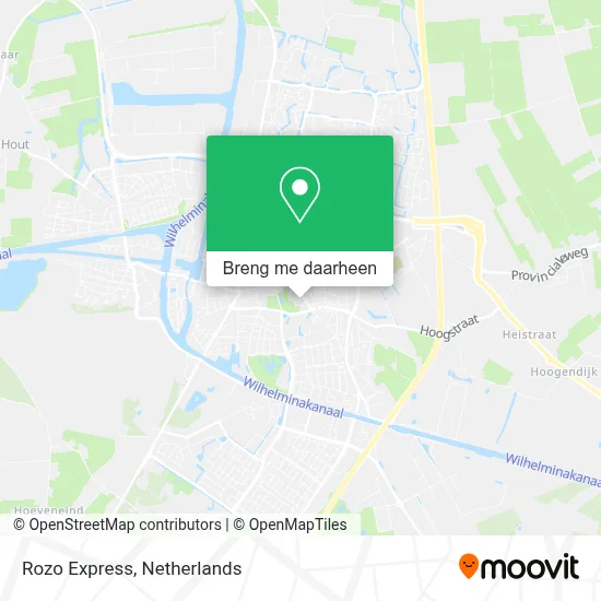 Rozo Express kaart