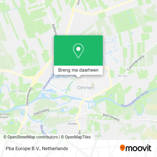 Pba Europe B.V. kaart