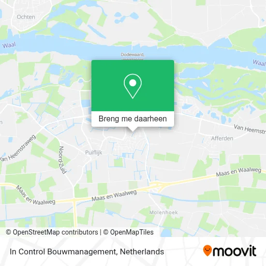 In Control Bouwmanagement kaart