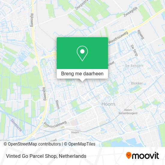 Vinted Go Parcel Shop kaart