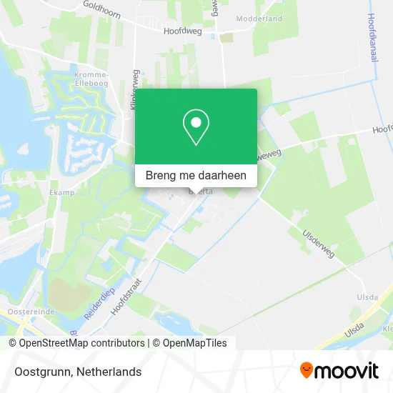 Oostgrunn kaart