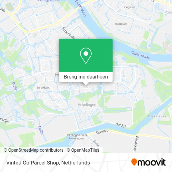 Vinted Go Parcel Shop kaart