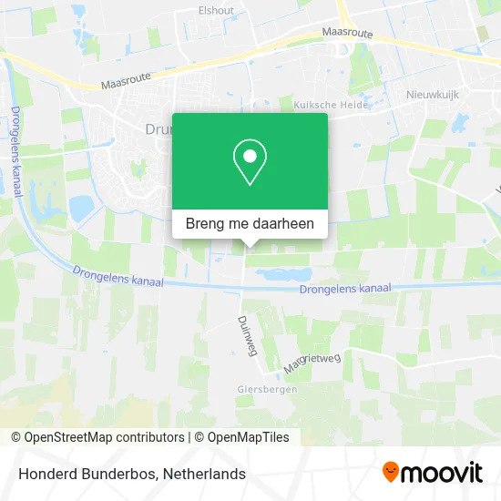 Honderd Bunderbos kaart