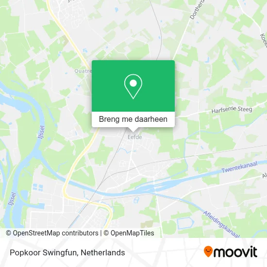 Popkoor Swingfun kaart