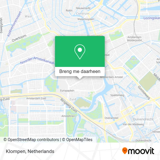 Klompen kaart