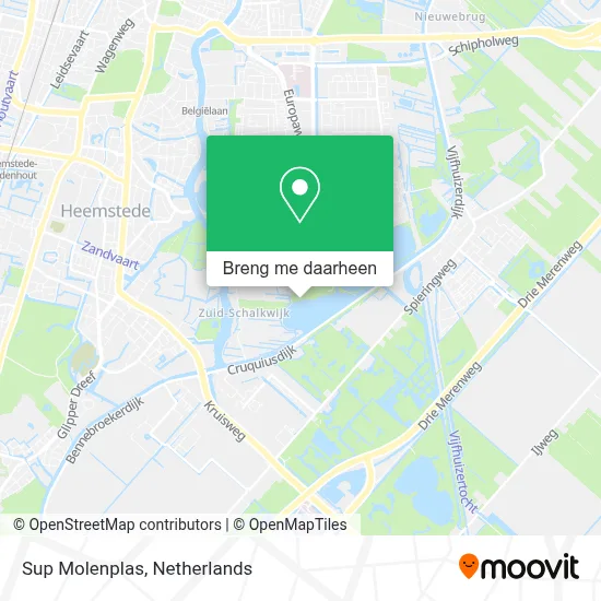 Sup Molenplas kaart