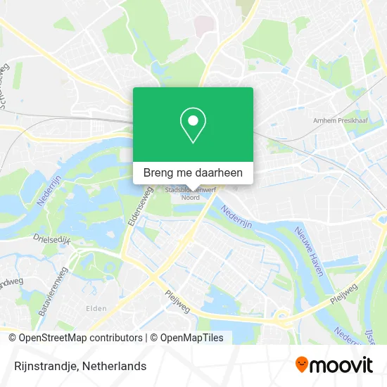 Rijnstrandje kaart
