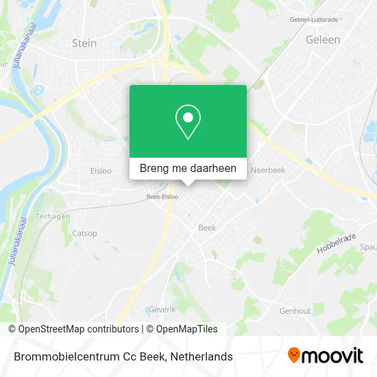 Brommobielcentrum Cc Beek kaart