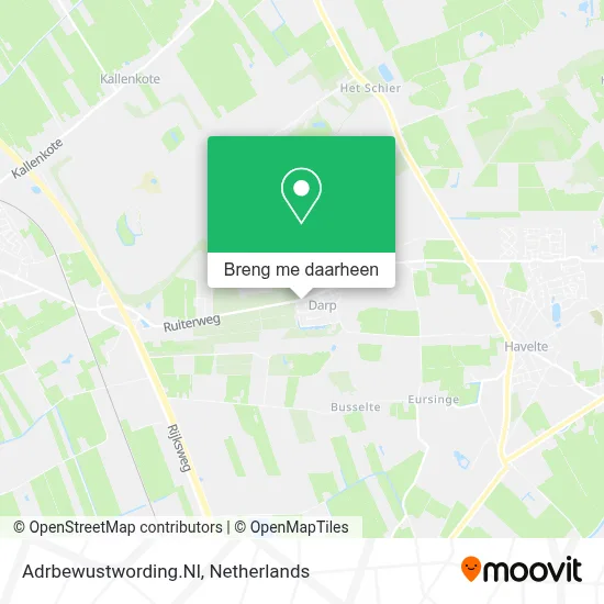 Adrbewustwording.Nl kaart