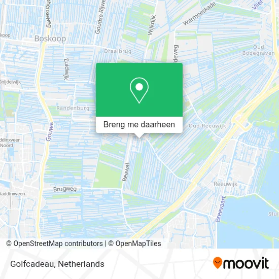 Golfcadeau kaart