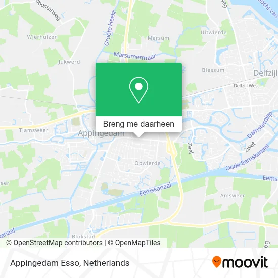 Appingedam Esso kaart