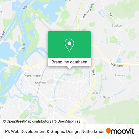 Pk Web Development & Graphic Design kaart