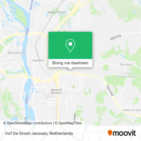 Vof De Groot-Janssen kaart