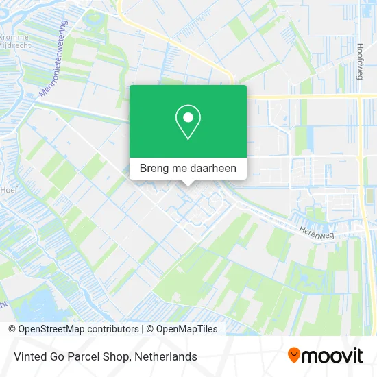 Vinted Go Parcel Shop kaart