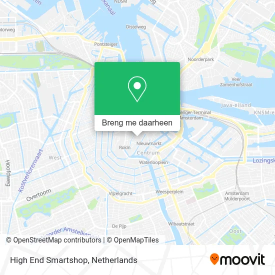 High End Smartshop kaart