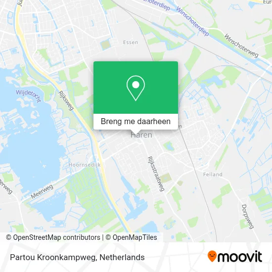 Partou Kroonkampweg kaart