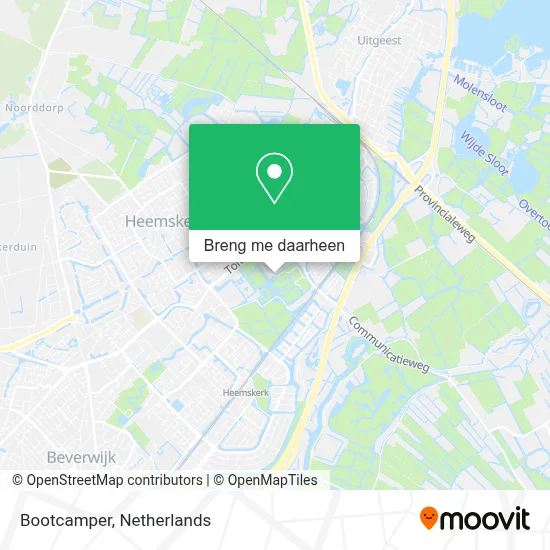 Bootcamper kaart