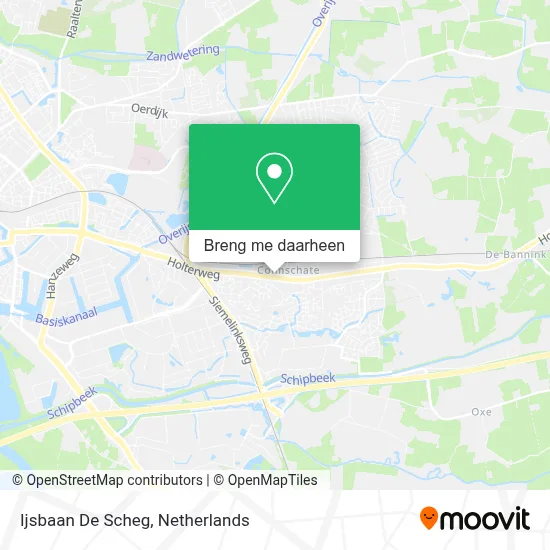 Ijsbaan De Scheg kaart