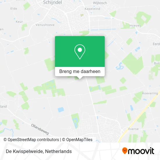 De Kwispelweide kaart