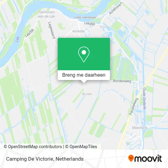 Camping De Victorie kaart