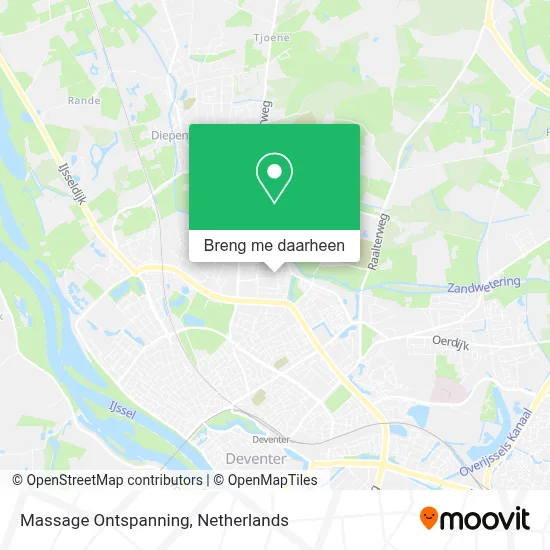 Massage Ontspanning kaart