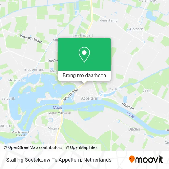 Stalling Soetekouw Te Appeltern kaart