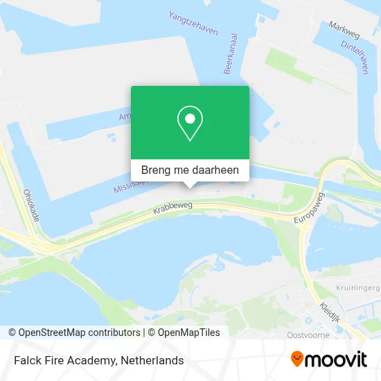 Falck Fire Academy kaart