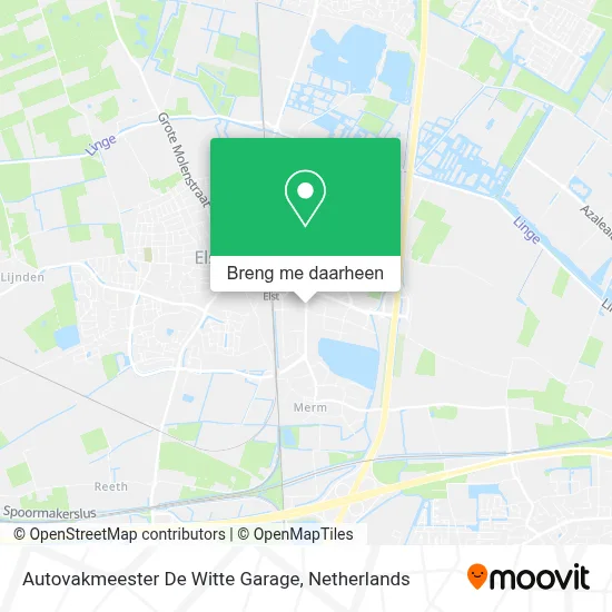 Autovakmeester De Witte Garage kaart