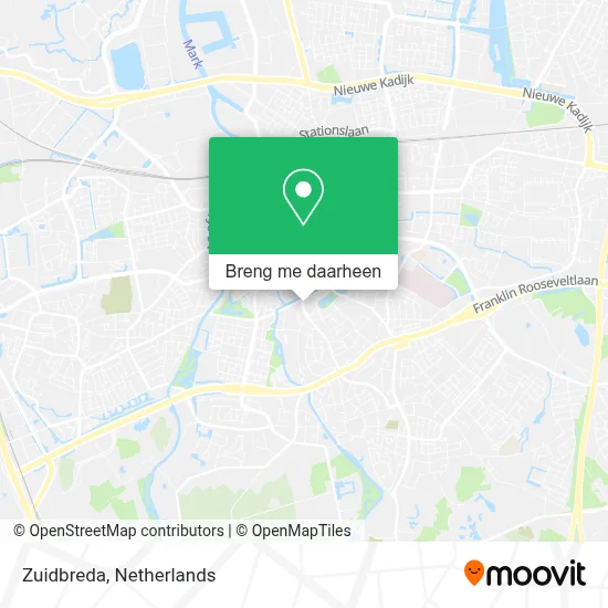 Zuidbreda kaart