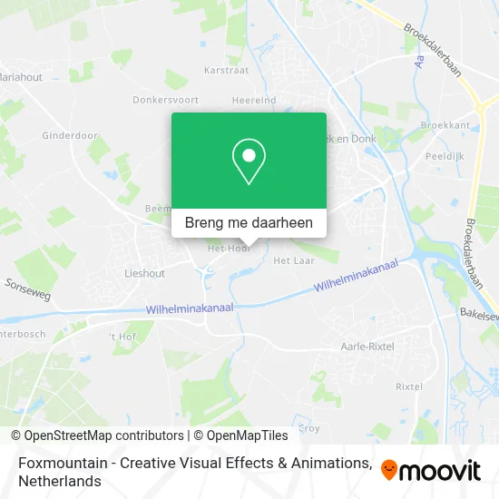Foxmountain - Creative Visual Effects & Animations kaart