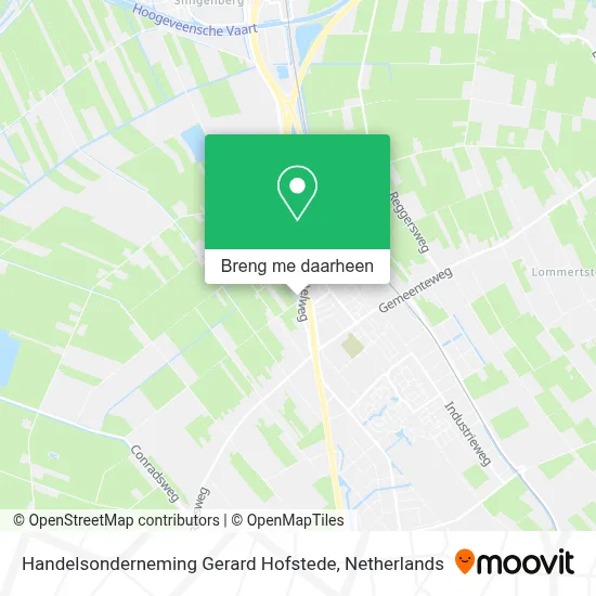 Handelsonderneming Gerard Hofstede kaart