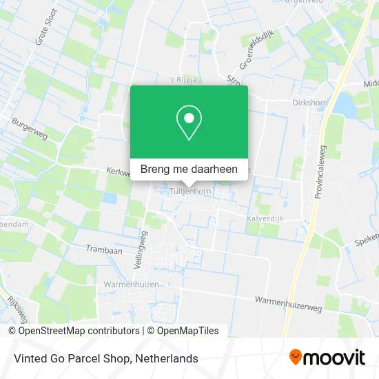 Vinted Go Parcel Shop kaart