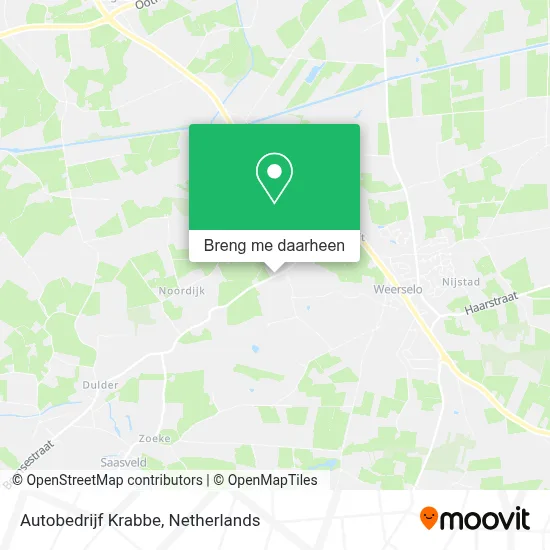 Autobedrijf Krabbe kaart