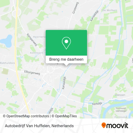 Autobedrijf Van Huffelen kaart