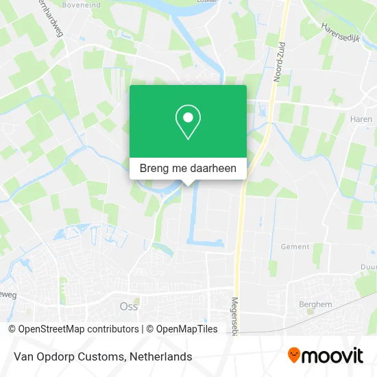 Van Opdorp Customs kaart