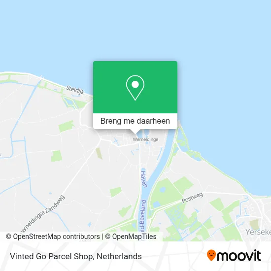 Vinted Go Parcel Shop kaart