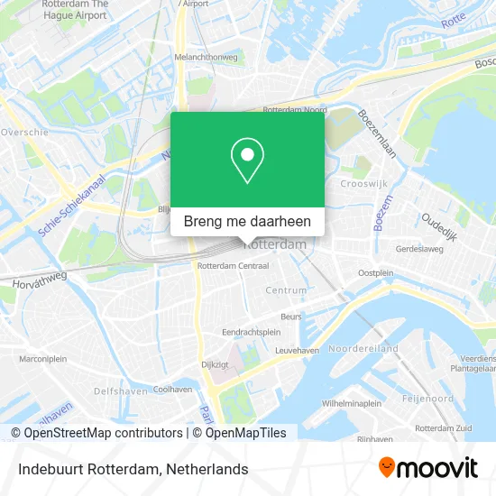 Indebuurt Rotterdam kaart