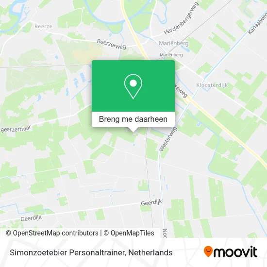 Simonzoetebier Personaltrainer kaart