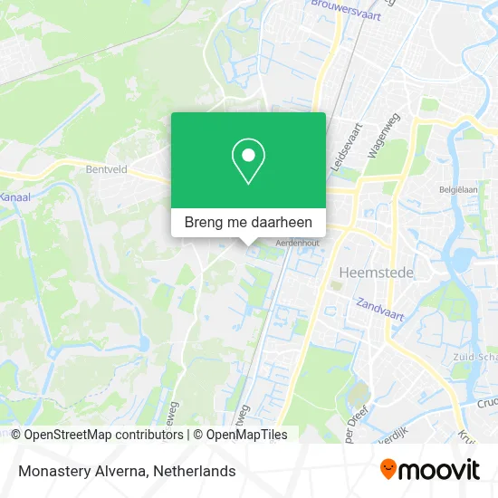 Monastery Alverna kaart