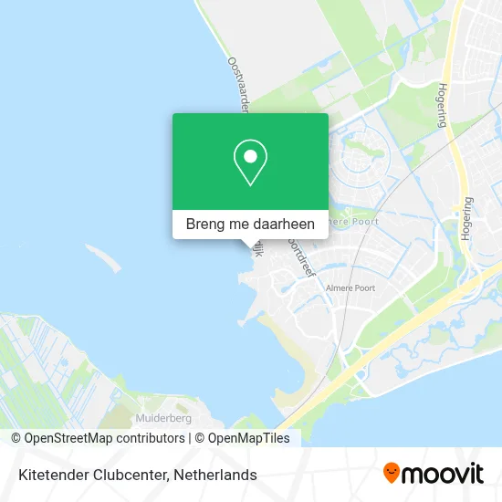 Kitetender Clubcenter kaart