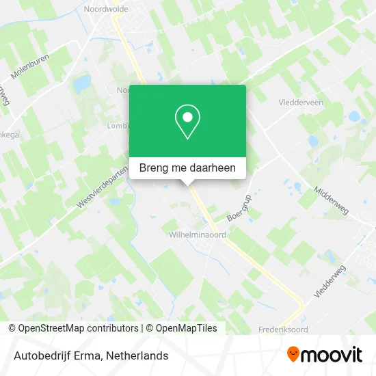 Autobedrijf Erma kaart