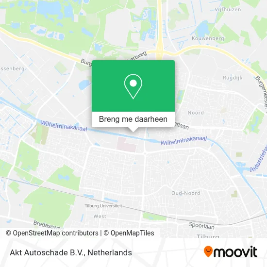 Akt Autoschade B.V. kaart