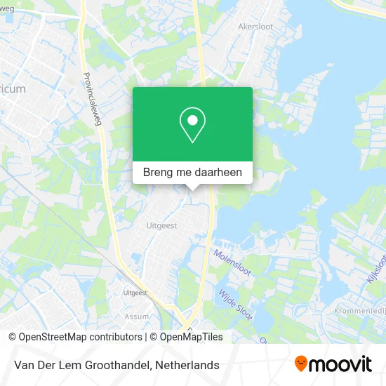 Van Der Lem Groothandel kaart