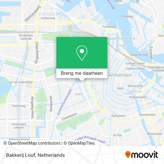 Bakkerij Louf kaart