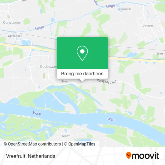 Vreefruit kaart