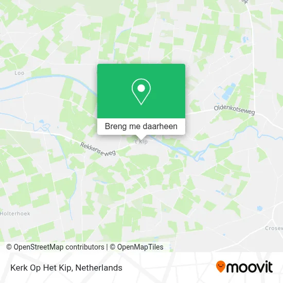Kerk Op Het Kip kaart