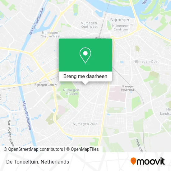 De Toneeltuin kaart