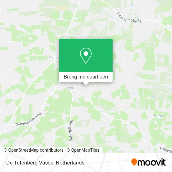 De Tutenberg Vasse kaart