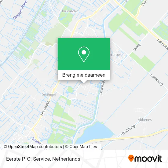 Eerste P. C. Service kaart