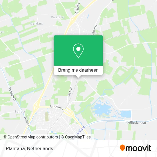 Plantana kaart